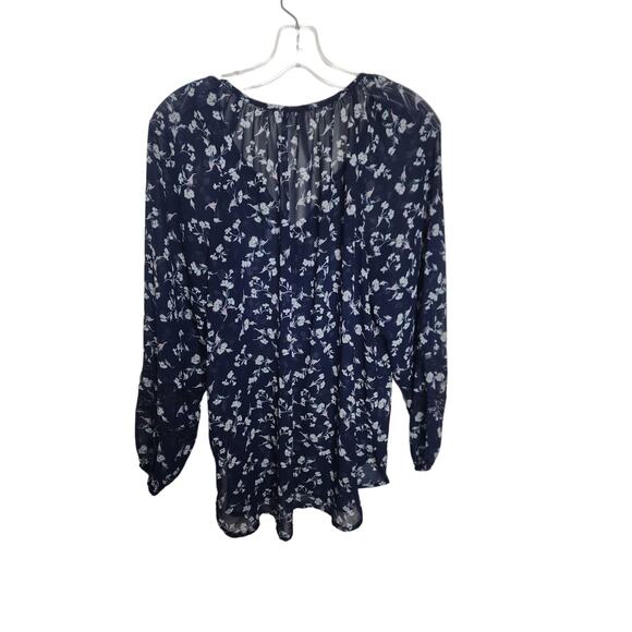 LC Lauren Conrad Sheer Popover Blouse, Medium - Picture 7 of 7